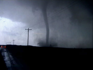 Tornado EF 3 Damaging debris cloud