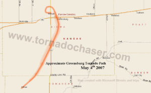 Greensburg Tornado Path