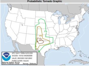 SCP tornado prediction map