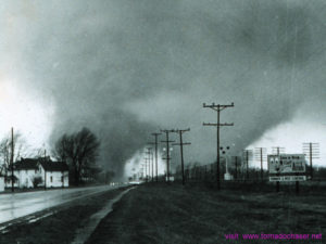Massive Twin Tornadoes Palm Sunday outbreak in 1965