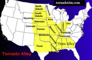 Tornado Alley Map