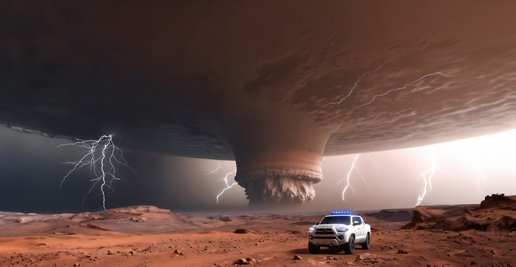 storm chasing on distant planet
